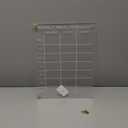 Acrylic Weekly Meal Planner  Clear Magnetic Dry Erase Menu Board for Fridge, Refrigerator Calendar & Grocery List Board