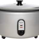 Panasonic Commercial Electric Rice Cooker, 120V Extra-Large Capacity 60-Cup (Cooked), 30-Cup (Uncooked) with One-Touch Operation - SR-GA541FH - Silver