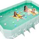 Foldable Pool for Kids Thickened Portable Folding Pool Ground Pool Swimming Pool Outdoor Pool Children Non-Inflatable Pool Hard Ground Pool Kids Adults Summer Water