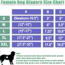 wegreeco Washable Female Dog Diapers Highly Absorbent Reusable Diapers for Dog in Heat Period, 3 Pack (Blue Jeans, X-Large)