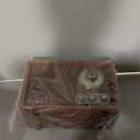 Victrola Willow  Retro Wood Bluetooth Radio with Built-in Speakers: Elegant & Vintage Design, Rotary AM/FM Tuning Dial, Bass & Treble Control, Wireless Streaming (Walnut)