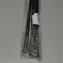 MEXAU Black Tension Curtain Rods18 to 36 Inch,Small Curtain Rods No Drilling,Short Spring Tension Rod for Windows Door Closet,Pressure Rod, 18-36inch-1P, Black