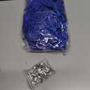 WILLBOND 36 Pieces Christmas Poinsettia Flowers Artificial Ornaments Glitter Christmas Decorations Tree Wedding New Year(Navy Blue)