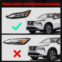 Huray Left Daytime Running Light for Nissan Rogue 2021 2022 2023 LH w/Halogen Turn Signal Light LED DRL Lamp Replacement OE Style Driver Side