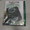 Taylor Glass Top Food Scale with Touch Controls, 11 lb Capacity, Sleek Black Design for Precision Food Measurement in Grams and Ounces