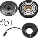 A/C Compressor Clutch Assembly Kit Plate Pulley Bearing Coil 6512503 Replacement for 2013-2018 Nissan Altima 2.5L, AC Air Conditioning Compressor Clutch Coil Auto Repair Kit