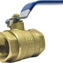 Sphagaceae 1 inch ball valve NPT Female Threaded Brass Ball Valve, US Standard 1 Brass Body Ball Valve, 600 WOG Full Port Ball Valves Heavy-Duty water shut off valve- 1 inch