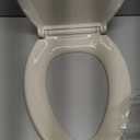 KOHLER 4636-RL-47 Cachet ReadyLatch Elongated Toilet Seat Slow Close, Soft Close Toilet Seat Quiet Lid, Contoured Grip-Tight Bumpers Installation Hardware, Apartment Essentials. Almond