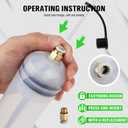 SWANLAKE 200cc Fluid Extractor, Extraction&Fill Pump, Fluid Syringe Pump Manual Suction Vacuum Fuel Car Transfer