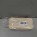 OCHEAL Small Makeup Bag, Portable Cute Makeup Pouch Travel Bag for Women and Girls with Makeup Brush Compartment Organizer cosmetics Bags-Beige