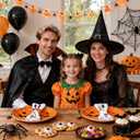 Halloween Napkin Rings Set of 8, Spooky Napkin Ring Holders Pumpkin Witch Hat Ghost Alloy Napkin Ring Buckle for Halloween Party Kitchen Dinner Table Decorations