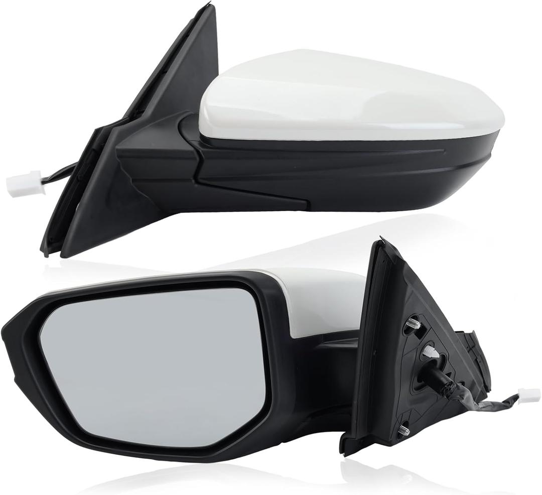 Driver Side Mirror Compatible With 2016 2017 2018 2019 2020 2021 Honda Civic Coupe Sedan Hatchback,Mirror with Power Glass,Non-Heated,Manual Folding