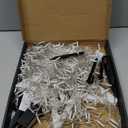 Christmas Decorations Star String Lights, 320 LED Waterfall Tree Lights with 13" Topper Star 8 Lighting Modes Indoor Outdoor Decorative for New Year, Holiday, Wedding, Party (Plastic-White)