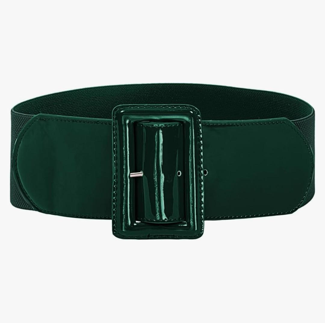 GRACE KARIN Women's Stretchy Belt 1950s 3 Inch Wide Elastic Belts Size L