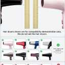 Hair Diffuser, Diffuser Attachment for Hair Dryer, Hair Diffuser for Curly Hair, Universal Diffuser for 1.5-2.5" Hair Blow Dryer Long Thick Curly Wavy Hair, Hair Attchment for Women, Black