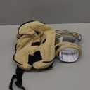 Soft Inflatable Dog Cone for Surgery Recovery, Protective Dog Donut Collar with Shield to Stop Licking Wounds, 2-in-1 Patented Comfort Blow-Up Collar for Small and Medium Pets (Khaki, M)