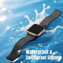 Magnetic Silicone Watch Band Compatible with Apple Watch Bands for Women 40mm 41mm 42mm 38mm, Soft Sport Strong Magnet Strap for iWatch Ultra 3 2 1 Series 11 10 9 8 7 6 5 4 SE 3 2 1