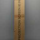 Portable Projector Screen with Stand, Outdoor Movie Screen, 80 Inch 16:9, Light-Weight, Mobile and Compact, Easy Setup and Carrying, Projection Screen with 1.2 Gain Glass Fiber, Idea for Home Cinema.