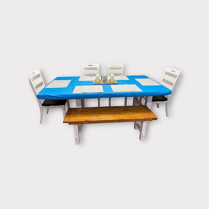 Fitted Rectangle Kitchen Table Cover (Cocoa, 48 inches x 30 inches)