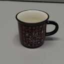 Suttmin 6 Pcs Christmas Mini Coffee Mugs Gifts with Plaid Ribbons Red Black Plaid Xmas Tree Truck 5 oz Christmas Ceramic Cups for Tiered Tray Decor Holiday Party Bar Kitchen Decorations