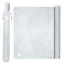 Fsdfskoi 36 "x24 inch Large Silicone mat with Luminous Silicone mats Suitable for Multi-Purpose use Such as Flooring Restaurant Baking etc (Silvery White)