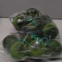 Liliful 15 Pcs Velvet Christmas Balls Bulk Flocked Christmas Tree Ball Ornaments Plastic Xmas Decorative Hanging Ornaments(Green,3.15 Inch)