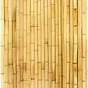Backyard X-Scapes Natural Bamboo Fencing Decorative Rolled Fence Panel 1 in D x 6 ft H x 8 ft L