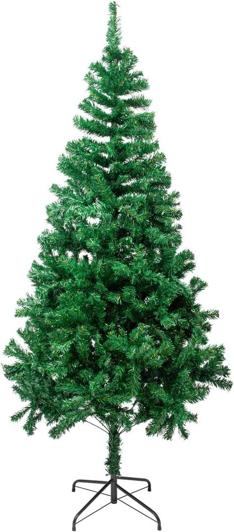 5.9FT Artificial Christmas Tree,Dense Branches Realistic Holiday Decor w/Easy Assembly,Includes Stand