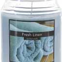 SRG Scented 18 Ounce Glass Jar Container Candle - Fresh Linen