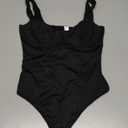 Womens Square Neck Bodysuit Thong Backless Sleeveless Tank Top – Sexy One Piece Bodysuits for Women Going Out, Size M