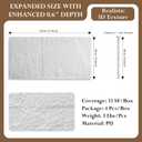 4 3D Faux Stone Wall Panels, 4PCS PU Stone Panels-47.24"x23.62" Wainscoting Panels for Interior Wall Decor, Waterproof Stone Texture Panels for DIY, TV Wall, Bedroom, Living Room, Office & Home