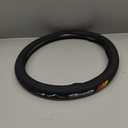 Premium Leather Steering Wheel Cover Compatible with Toyota Tacoma 4Runner Tundra Highlander Sequoia,Non-Slip, Breathable 15-16.5 inch -Yellow-1