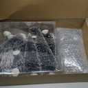 20 Pieces Mini Christmas Tree Snow Covered Branch Village Tree Artificial Christmas Village Displays Tree with Christmas Lamp Post Lantern for Christmas Winter House Holiday Decor