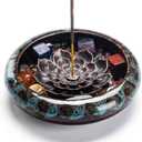 Incense Stick Holder-Crystal Lotus Incense Holder,Ceramic Incense Burner