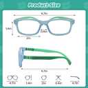Toddler/Kids/Teens Glasses - Unbreakable TR90 Frame, 180 Flexible, Lightweight & Safe Glasses for Kids Age 2-15