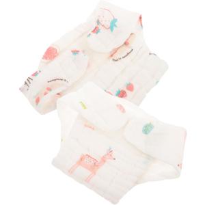 Micro Preemie Diapers 2 Pcs Cotton Baby Diapers for Newborns Reusable Washable for Boys Girls Random Style