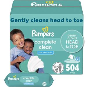 pampers baby fresh baby wipes 504 ct OLD