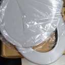 Drive Medical 11148-1 Folding Steel Bedside Commode Chair, Portable Toilet, Supports Individuals Weighing Up To 350 Lbs, with 7.5 Qt. Bucket and 13.5 Inch Seat, Grey