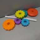 Baby Spinning Stacking Toys for Toddlers 1-3, Rainbow Ring Stacker Montessori Toys for Babies 6-12 Months, 1 2 3 One Year Old Girl Boy Christmas Birthday Gifts, Autism Sensory Learning Toy