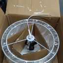 FOLKSMATE Silver Semi Flush Mount Ceiling Light Fixture, 3-Light Drum Light with Double Fabric Shade, Modern Close to Ceiling Lamp for Living Room, Bedroom, Dining Room, Kitchen, Hallway, Entry, Foyer (12inch)