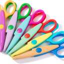 Mr. Pen- Craft Scissors Decorative Edge, 6 Pack, Spring Colors, Zig Zag Scissors for Crafting, Scrapbooking, Fancy, Pattern, Design