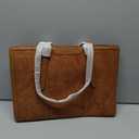 LOVEVOOK Laptop Bag for Women Vintage Leather Work Tote 15.6 inch Large Capacity Computer bag with Clutch Purse for Office, Travel, Casual