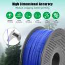 Bamboo Original 1.75MM ASA Filament UV Resistance and Highly Durable with Spool with RFID for Bambu Lab X1,P1 P2S,H2D AMS 1KG +/- 0.03mm (Blue 45600)