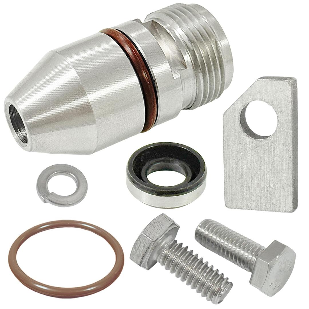 345215 Bullet Speedometer Gear Housing Fit for GM TH350 Transmission 1969 & up Comes with O-Ring and Extra Seal Kit Retainer Bracket