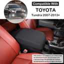 Aunginsy Car Center Console Protector Cover Compatible with Toyota Tundra 2007-2013 Center Console Armrest Seat Box Cover Cushion Lid Protector Pad Customized Cloth Material Anti-Scratch Accessories