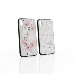 Zrutru 2 Pack Floral Christian Cross Jesus Bible Verse Phone Cases for iPhone X/XS Case Soft Shockproof Protective for Women Man Phone Cover Funda for iPhone X 5.8 Inch