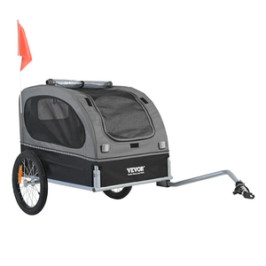 VEVOR Dog Bike Trailer, Supports up to 66/88/100 lbs, Pet Cart Bicycle Carrier, Easy Folding Frame with Quick Release Wheels, Universal Bicycle Coupler, Reflectors, Flag, Collapsible to Store
100+ bought in past month