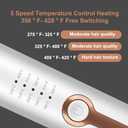 JINRI Automatic Rotating Curling Iron-Beach Waves Curling Wand, Pumped-Up Volume, Portable Hair Curler, 500 Million Ionic, Dual Voltage & Lightweight for Travel, Ceramic Coating, 1 Inch, White