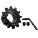 #40 Roller Chain Sprocket Type B 1 inch Bore 12 Tooth, Hardened Antirust 1045 Steel Drive Sprockets 40B12-1