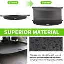 Cargo Cover for Audi Q7 2022 2023-2025 2021 Q7 Accessories 2020 2019 2018 2017 2016 Retractable Trunk Rear Security Cover Shielding Shade, Black